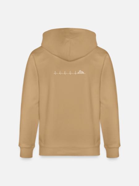 Roller Skater Heartbeat - Stanley/Stella Cultivator Organic Zip Hoodie -