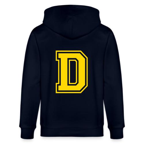 Letter D – Capital Athletic Alphabet Monogram - Stanley/Stella Cultivator Organic Zip Hoodie