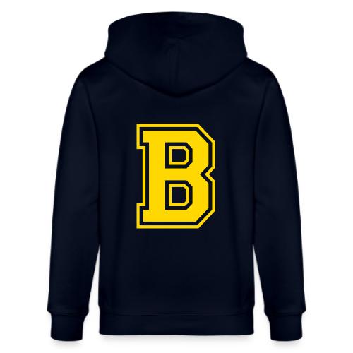 Letter B – Capital Athletic Alphabet Monogram - Stanley/Stella Cultivator Organic Zip Hoodie