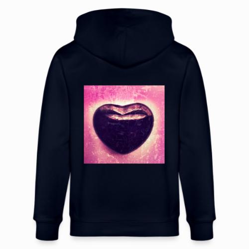 Black Onyx Heart - Stanley/Stella Cultivator Organic Zip Hoodie