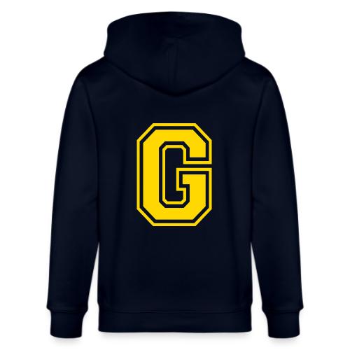 Letter G – Capital Athletic Alphabet Monogram - Stanley/Stella Cultivator Organic Zip Hoodie
