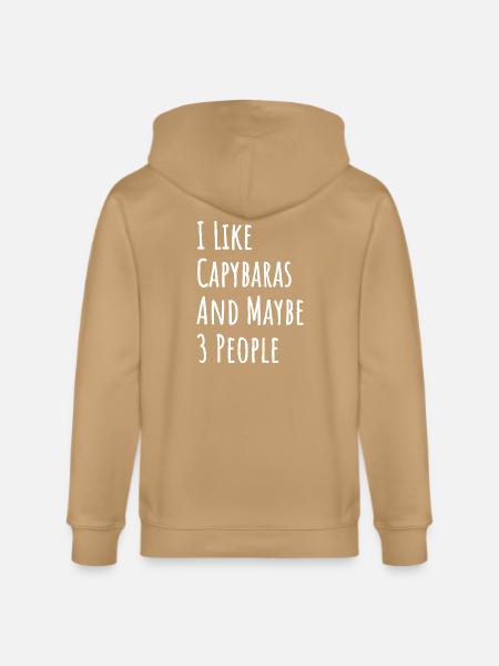 Capybara Quote: I Like Capybaras - Stanley/Stella Cultivator Organic Zip Hoodie -