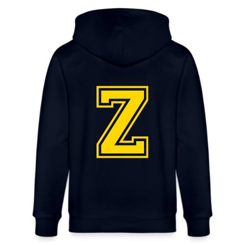 Letter Z – Capital Athletic Alphabet Monogram - Stanley/Stella Cultivator Organic Zip Hoodie