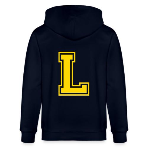 Letter L – Capital Athletic Alphabet Monogram - Stanley/Stella Cultivator Organic Zip Hoodie
