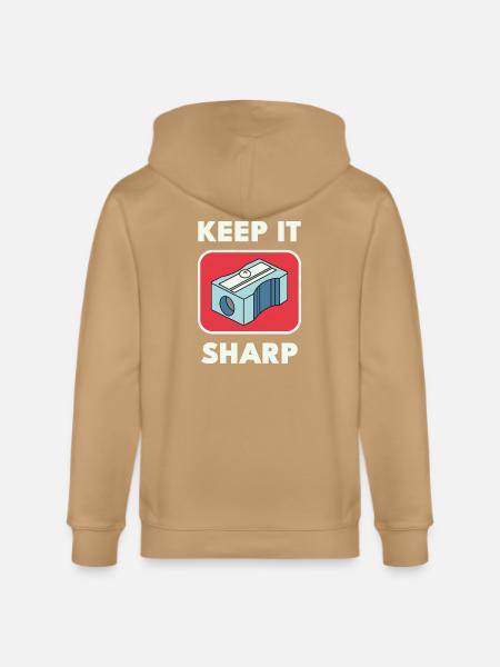 Keep It Sharp Pencil Sharpener - Stanley/Stella Cultivator Organic Zip Hoodie -