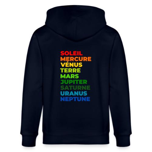 Solar System in Color - Stanley/Stella Cultivator Organic Zip Hoodie