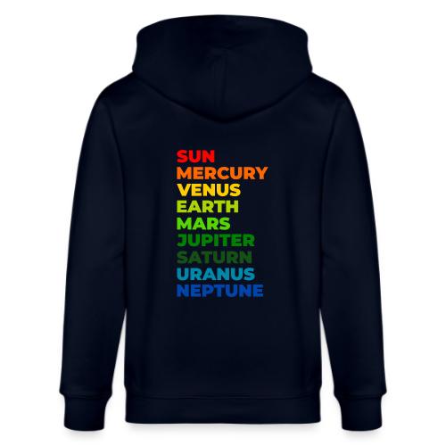 Color the solar system - Stanley/Stella Cultivator Organic Zip Hoodie