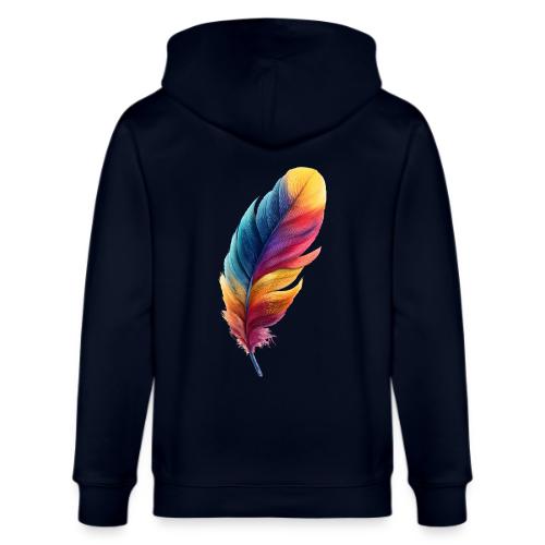 Rainbow Flight Feather - Stanley/Stella Cultivator Organic Zip Hoodie