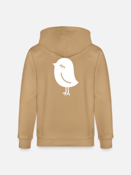 Cute Sparrow Chick – Tweeting Birdie - Stanley/Stella Cultivator Organic Zip Hoodie -