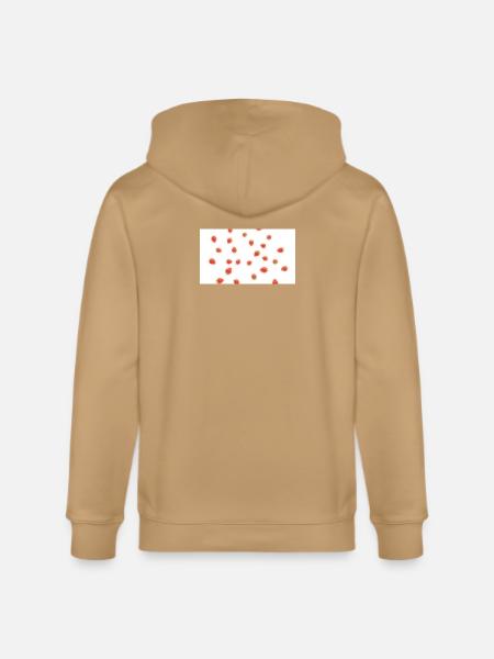 Strawberry Scatter Pattern - Stanley/Stella Cultivator Organic Zip Hoodie -