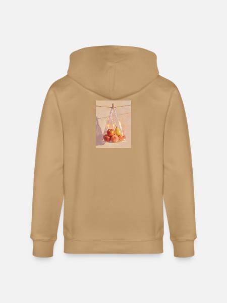 Sunlit Plastic Fruit Still Life - Stanley/Stella Cultivator Organic Zip Hoodie -