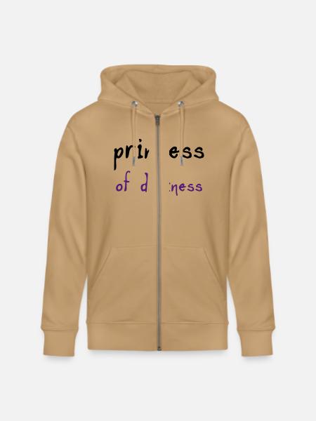 Princess of Darkness - Stanley/Stella Cultivator Organic Zip Hoodie - natural raw