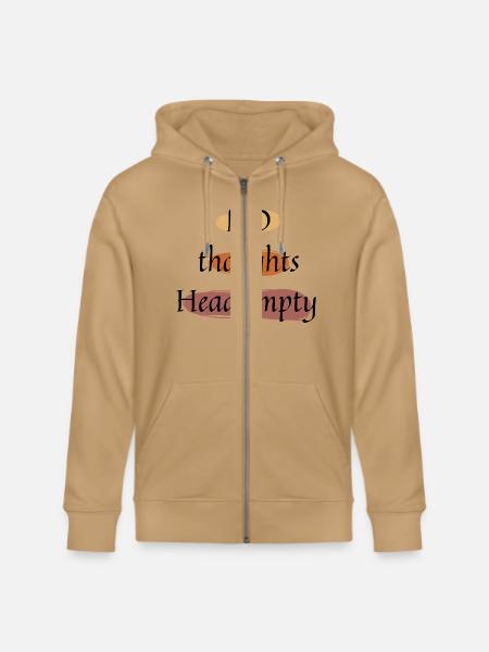 No thoughts head empty - Stanley/Stella Cultivator Organic Zip Hoodie -