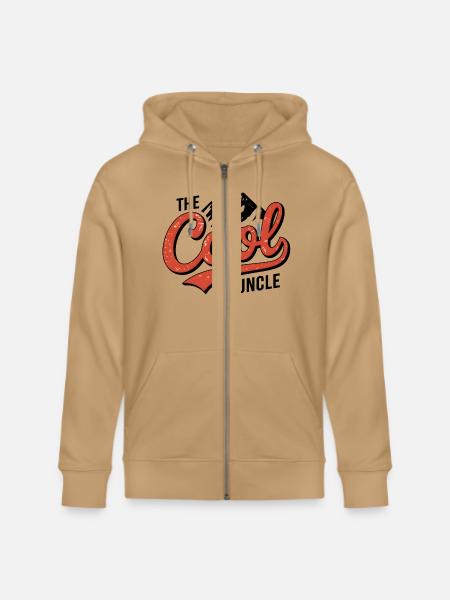 The cool uncle - Stanley/Stella Cultivator Organic Zip Hoodie - natural raw