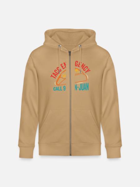 Taco Emergency Call 9-Juan-Juan Funny - Stanley/Stella Cultivator Organic Zip Hoodie -