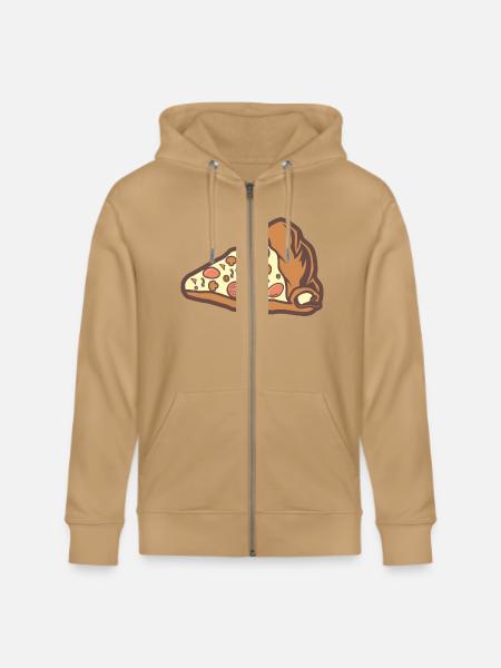 Pizza Slice - Stanley/Stella Cultivator Organic Zip Hoodie - 