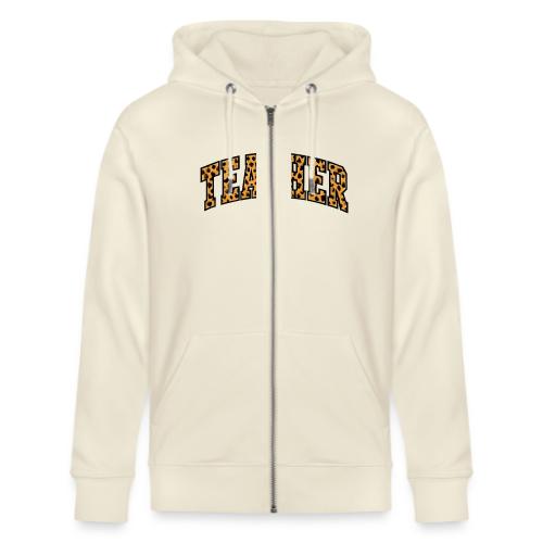 Leopard Print Teacher Typography - Stanley/Stella Cultivator Organic Zip Hoodie