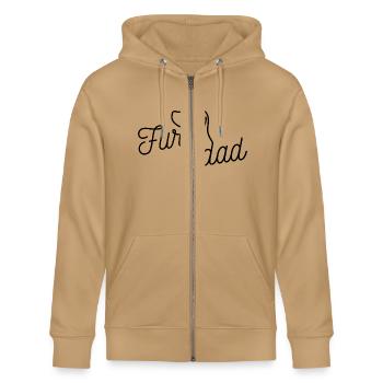 Fur Dad dog - Stanley/Stella Cultivator Organic Zip Hoodie - natural raw - Front