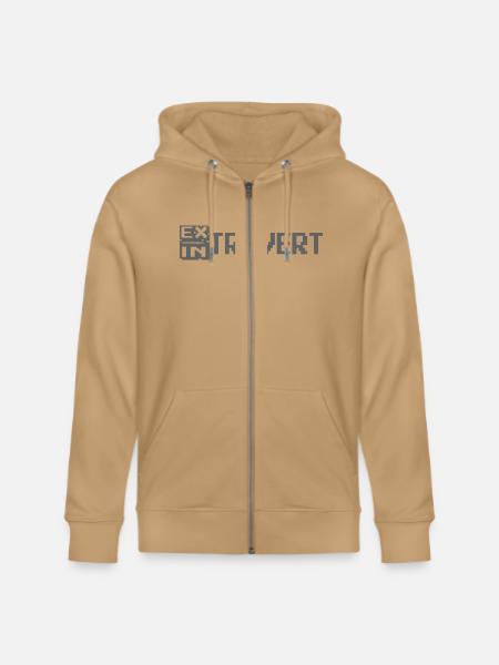 Introvert/Extrovert-Mono design - Stanley/Stella Cultivator Organic Zip Hoodie -