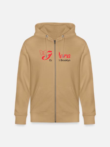 fodera_bass_guitar_logo_black - Stanley/Stella Cultivator Organic Zip Hoodie - natural raw