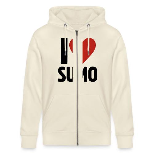 I Love Sumo – Bold Minimalist Sumo Wrestling Fan - Stanley/Stella Cultivator Organic Zip Hoodie