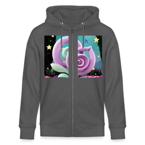 Lila Bloom | Double Floral Eco-Inspired Art - Stanley/Stella Cultivator Organic Zip Hoodie