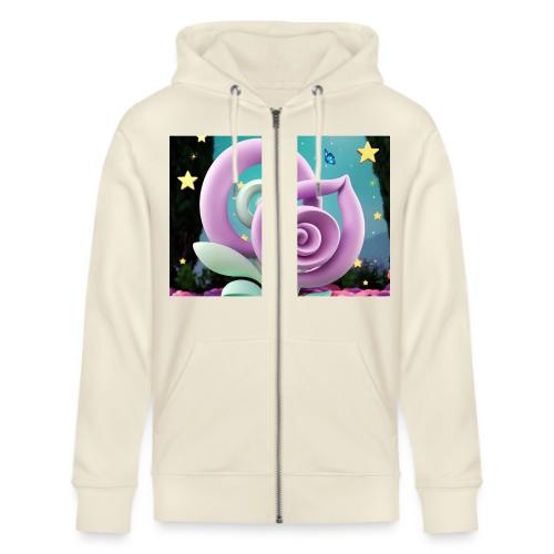 Lila Bloom | Double Floral Eco-Inspired Art - Stanley/Stella Cultivator Organic Zip Hoodie