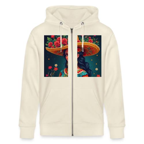 Mexican Design, Regional Mexican Charro Woman - Stanley/Stella Cultivator Organic Zip Hoodie