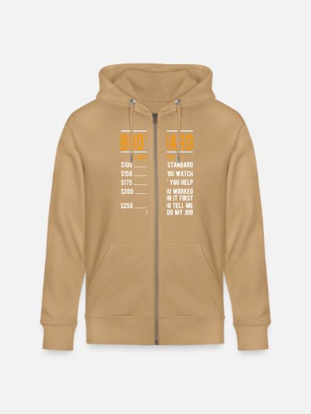 Bodyguard Hourly Rates - Stanley/Stella Cultivator Organic Zip Hoodie -