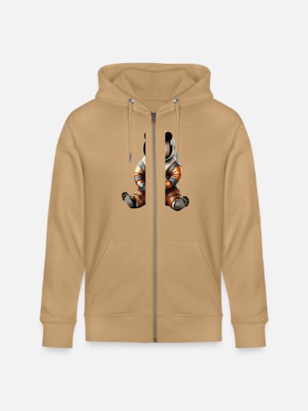 Panda Astronauts Suit - Stanley/Stella Cultivator Organic Zip Hoodie -