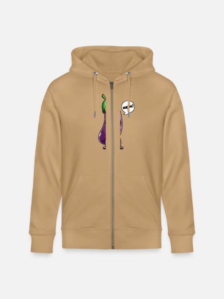 Eggplant Fruit Vegetable Vegetarian - Stanley/Stella Cultivator Organic Zip Hoodie - 