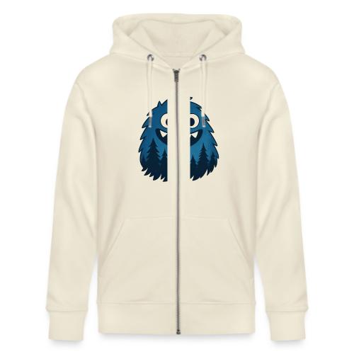 Whimsical Blue Forest Monster – Cute Cartoon Night - Stanley/Stella Cultivator Organic Zip Hoodie