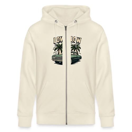 Classic Lowrider Car | Low & Slow Retro T-Shirt - Stanley/Stella Cultivator Organic Zip Hoodie