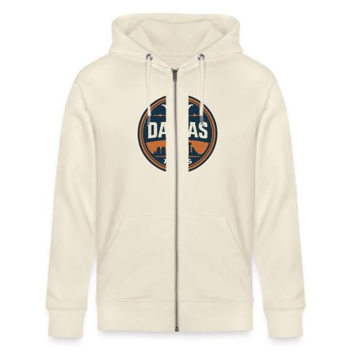Vintage Dallas Texas Western Skyline Retro Cowboy - Stanley/Stella Cultivator Organic Zip Hoodie