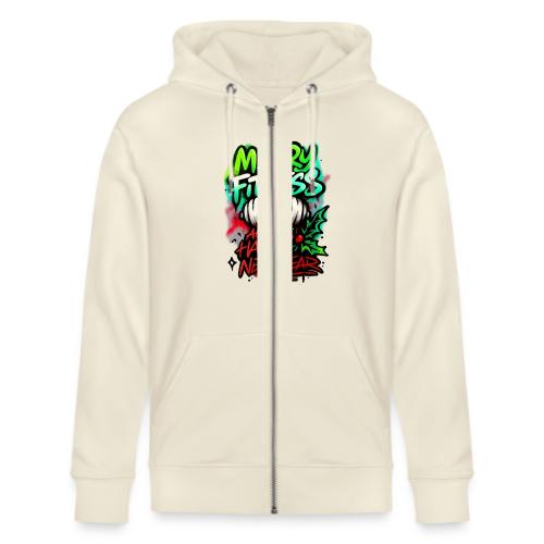Merry Fitness Christmas Gym Humor - Stanley/Stella Cultivator Organic Zip Hoodie