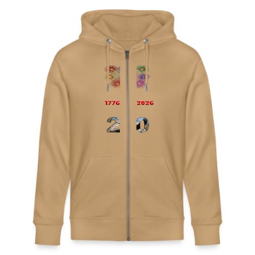 1776 - 2026 | 250 Years USA | Fireworks - Stanley/Stella Cultivator Organic Zip Hoodie