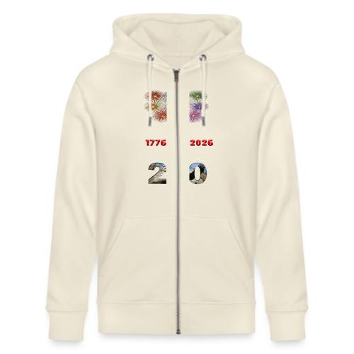 1776 - 2026 | 250 Years USA | Fireworks - Stanley/Stella Cultivator Organic Zip Hoodie