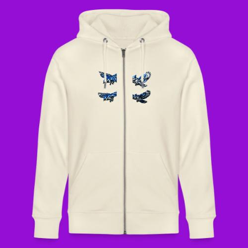 Silver Blue Jay Flight Stages - Stanley/Stella Cultivator Organic Zip Hoodie