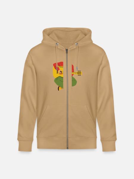 Music graphics tshirt - Stanley/Stella Cultivator Organic Zip Hoodie -