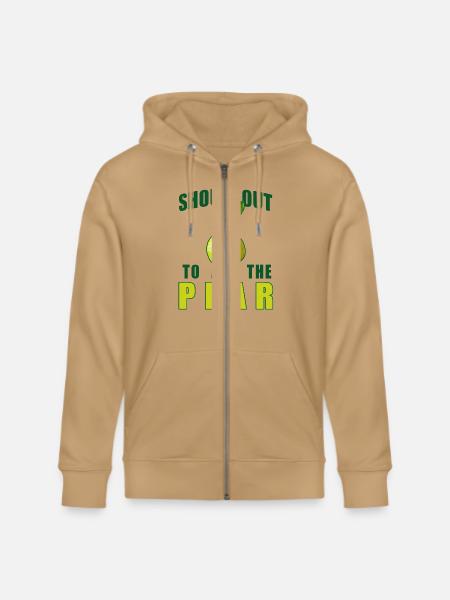 Shout Out To All The Pear - Stanley/Stella Cultivator Organic Zip Hoodie - natural raw