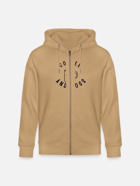 COFFEE AND DOGS - Stanley/Stella Cultivator Organic Zip Hoodie - 