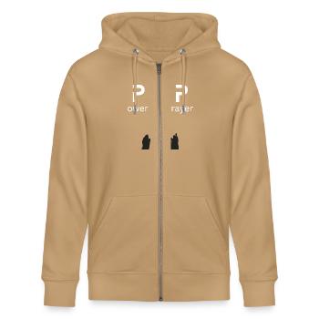 Power of Prayer | POP | Power and Prayer - Stanley/Stella Cultivator Organic Zip Hoodie - natural raw - Front