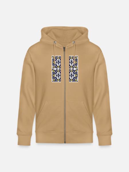 Four piece ornament - Stanley/Stella Cultivator Organic Zip Hoodie -