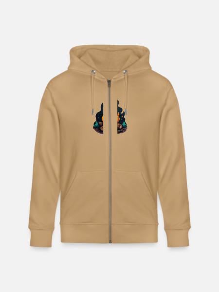 Firepit bonfire - Stanley/Stella Cultivator Organic Zip Hoodie -