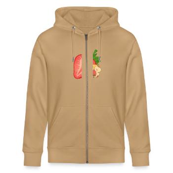 Yummy Strawberry, Cute Design, Animal, Summer - Stanley/Stella Cultivator Organic Zip Hoodie -  - Front