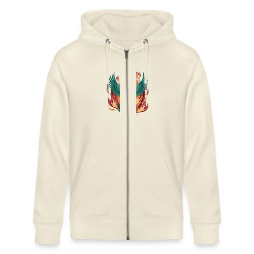Phoenix Rising Mythical Fire Bird Fantasy Design - Stanley/Stella Cultivator Organic Zip Hoodie