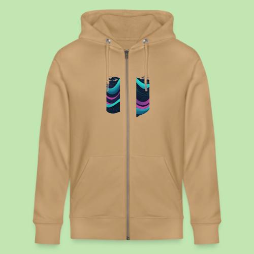 Abstract Wavy Ocean Pattern - Stanley/Stella Cultivator Organic Zip Hoodie