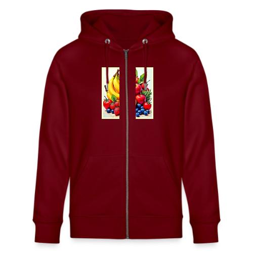 Vibrant Fresh Fruit Delight Design - Stanley/Stella Cultivator Organic Zip Hoodie