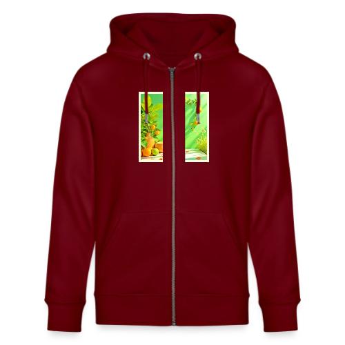 Vibrant Orange Green Still Life Design - Stanley/Stella Cultivator Organic Zip Hoodie