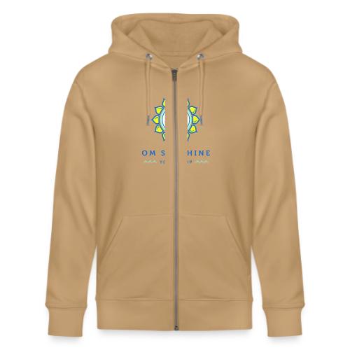 Om Sunshine Yoga transparent back original file - Stanley/Stella Cultivator Organic Zip Hoodie